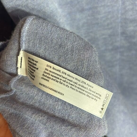 Eileen fisher women’s medium tencel merino wool alpaca quiet luxury top knit - Picture 6 of 7